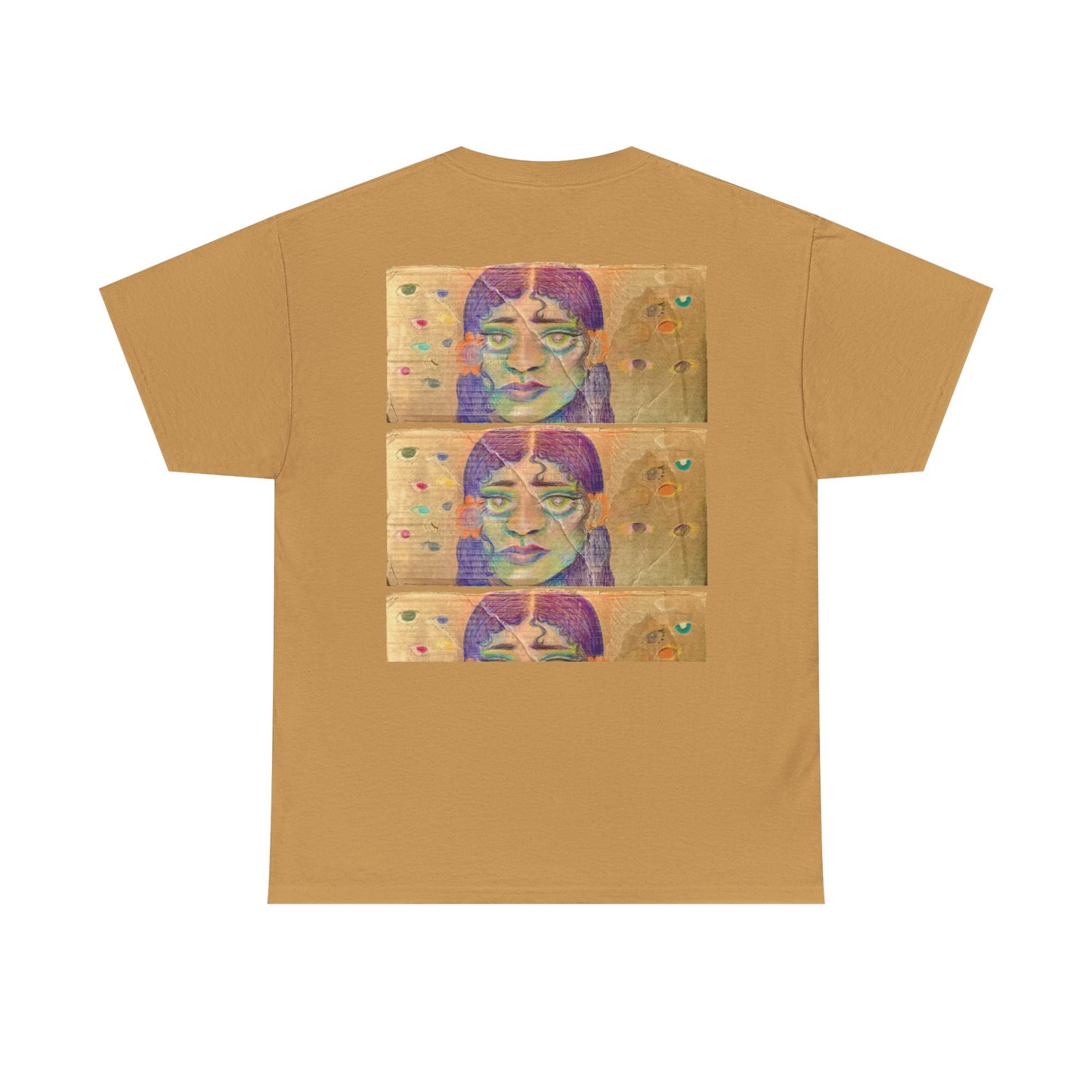 Copy of Artistic Unisex Heavy Cotton Tee - Face Illustration Design
