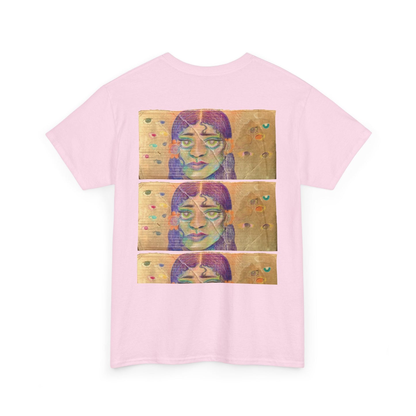 Copy of Artistic Unisex Heavy Cotton Tee - Face Illustration Design