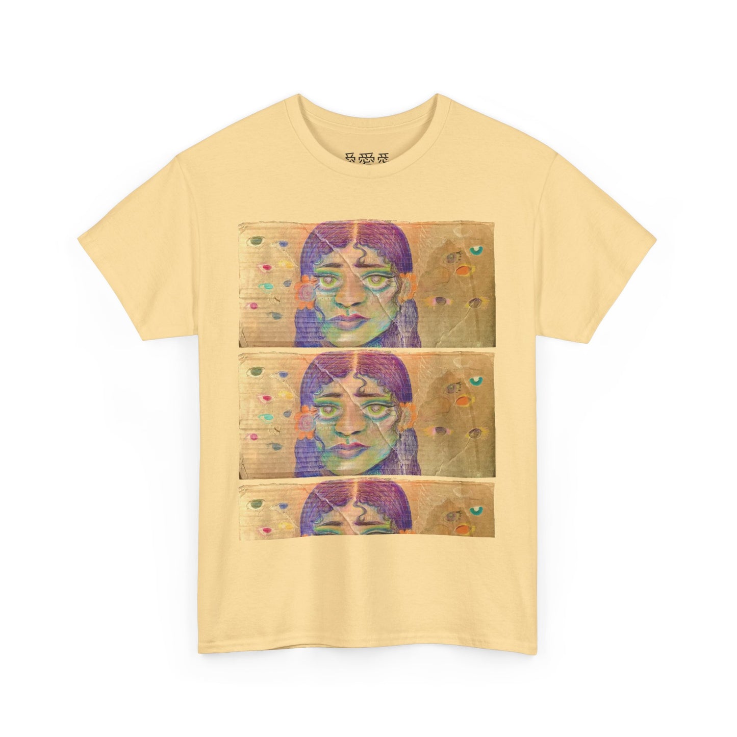 Copy of Artistic Unisex Heavy Cotton Tee - Face Illustration Design