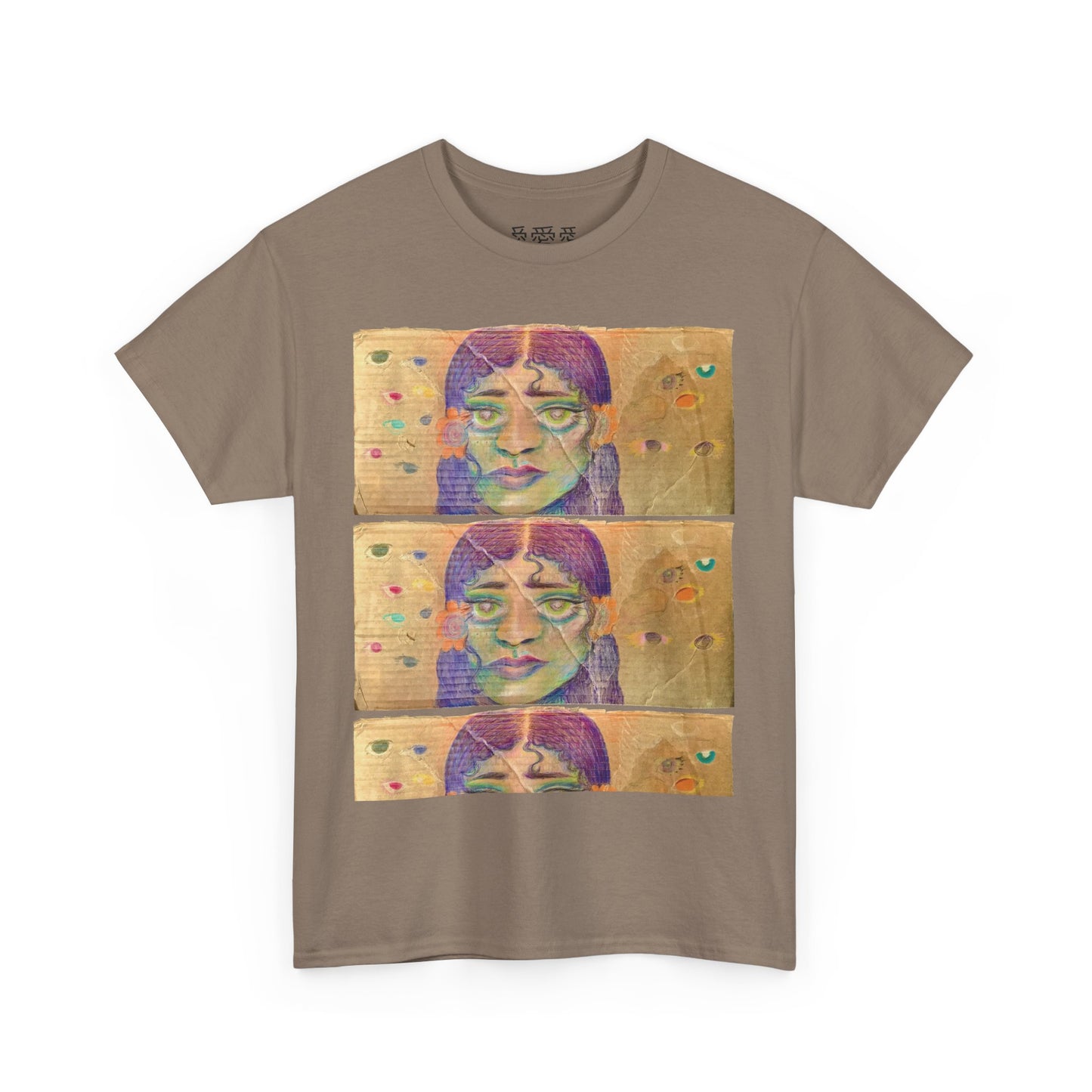Copy of Artistic Unisex Heavy Cotton Tee - Face Illustration Design