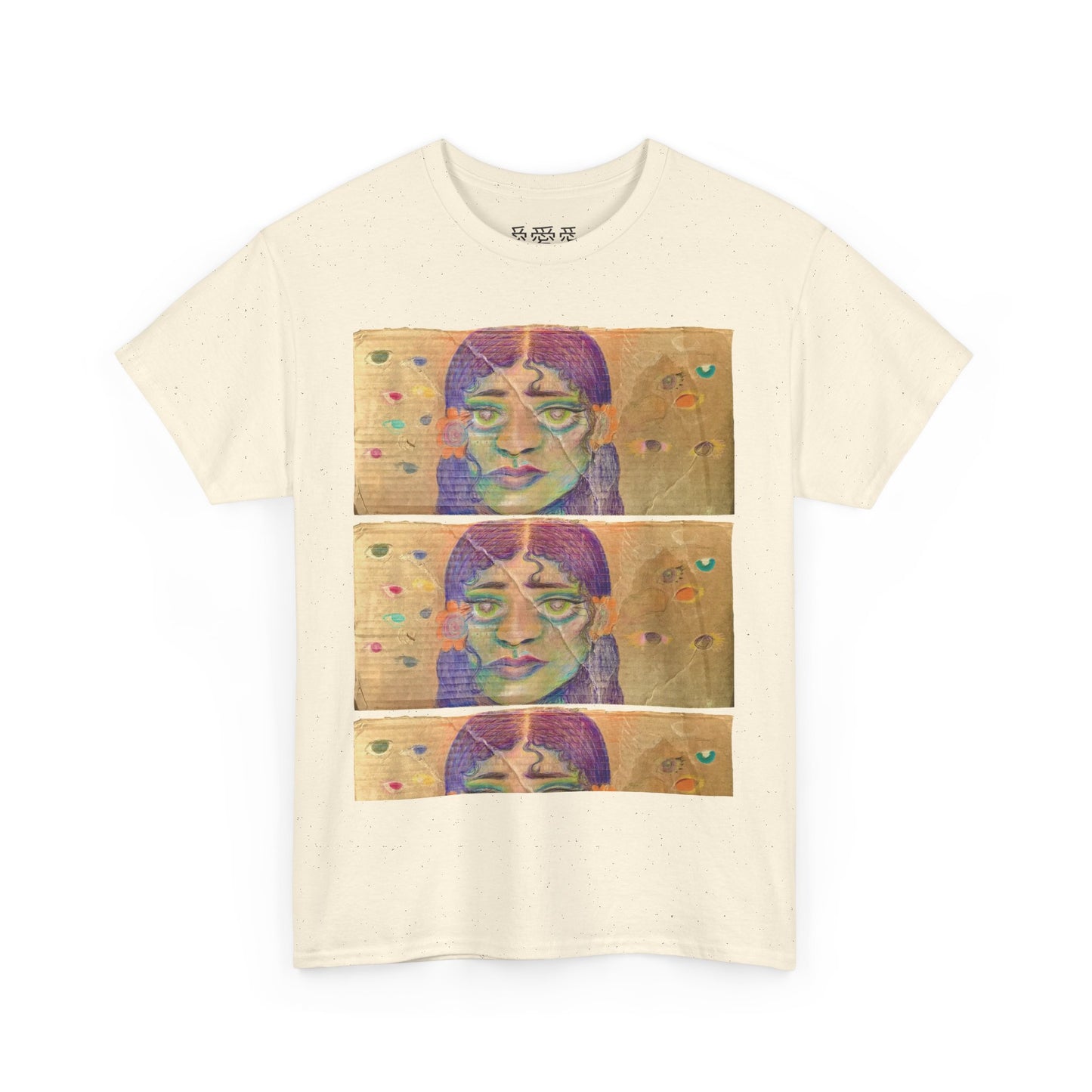 Copy of Artistic Unisex Heavy Cotton Tee - Face Illustration Design