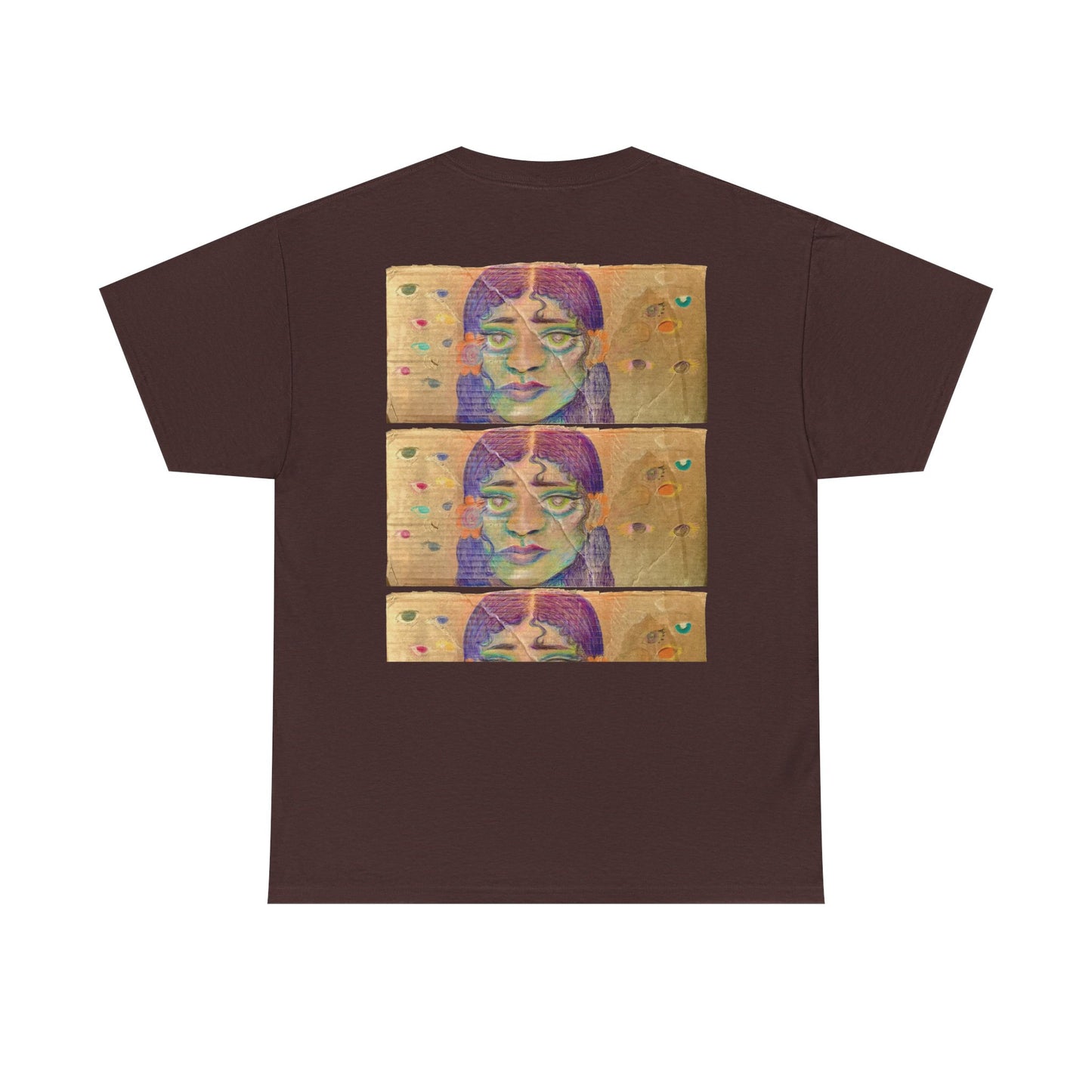 Copy of Artistic Unisex Heavy Cotton Tee - Face Illustration Design