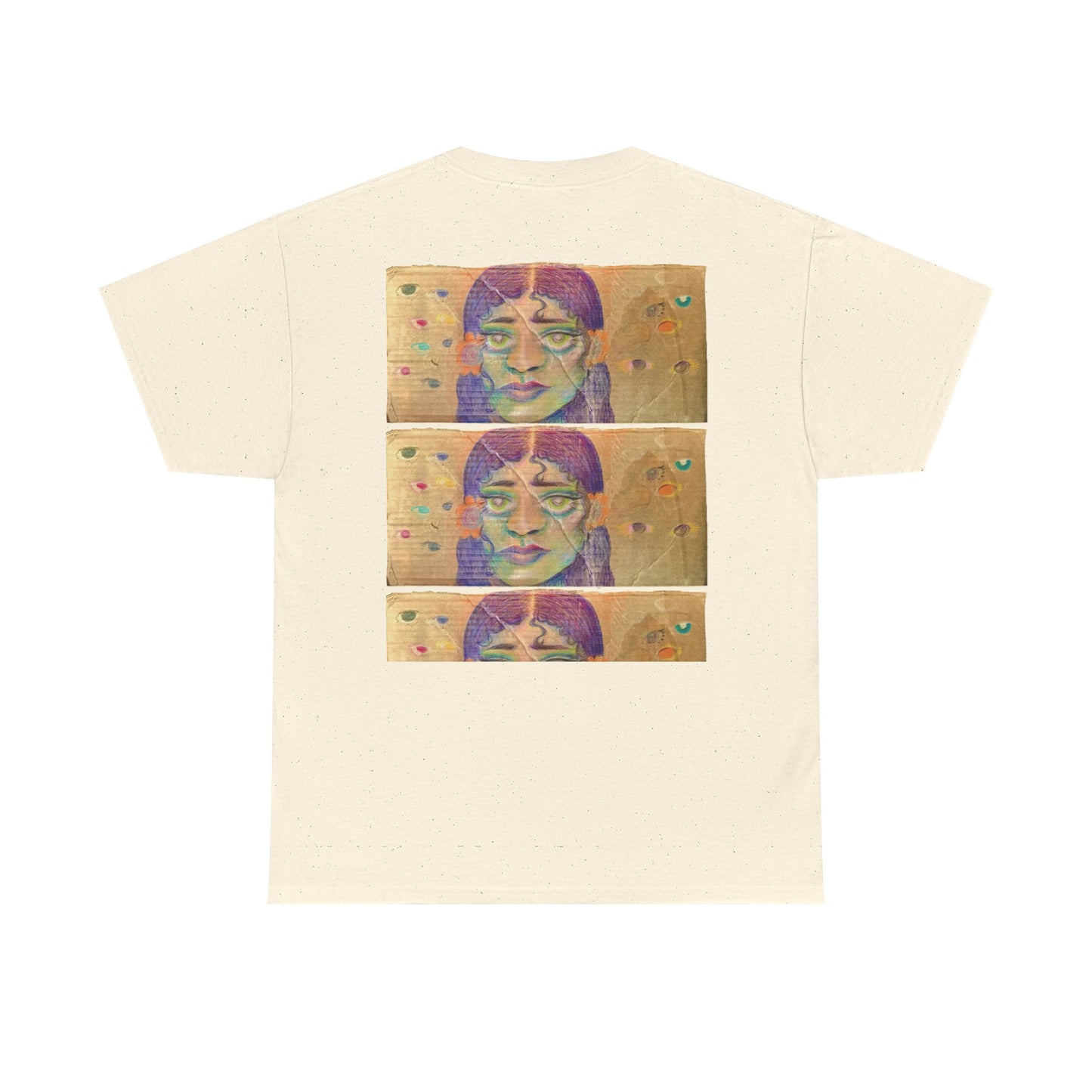 Copy of Artistic Unisex Heavy Cotton Tee - Face Illustration Design