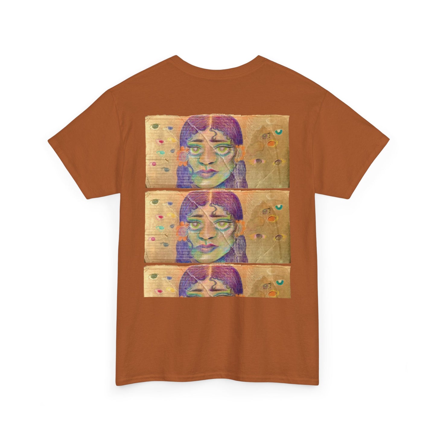 Copy of Artistic Unisex Heavy Cotton Tee - Face Illustration Design