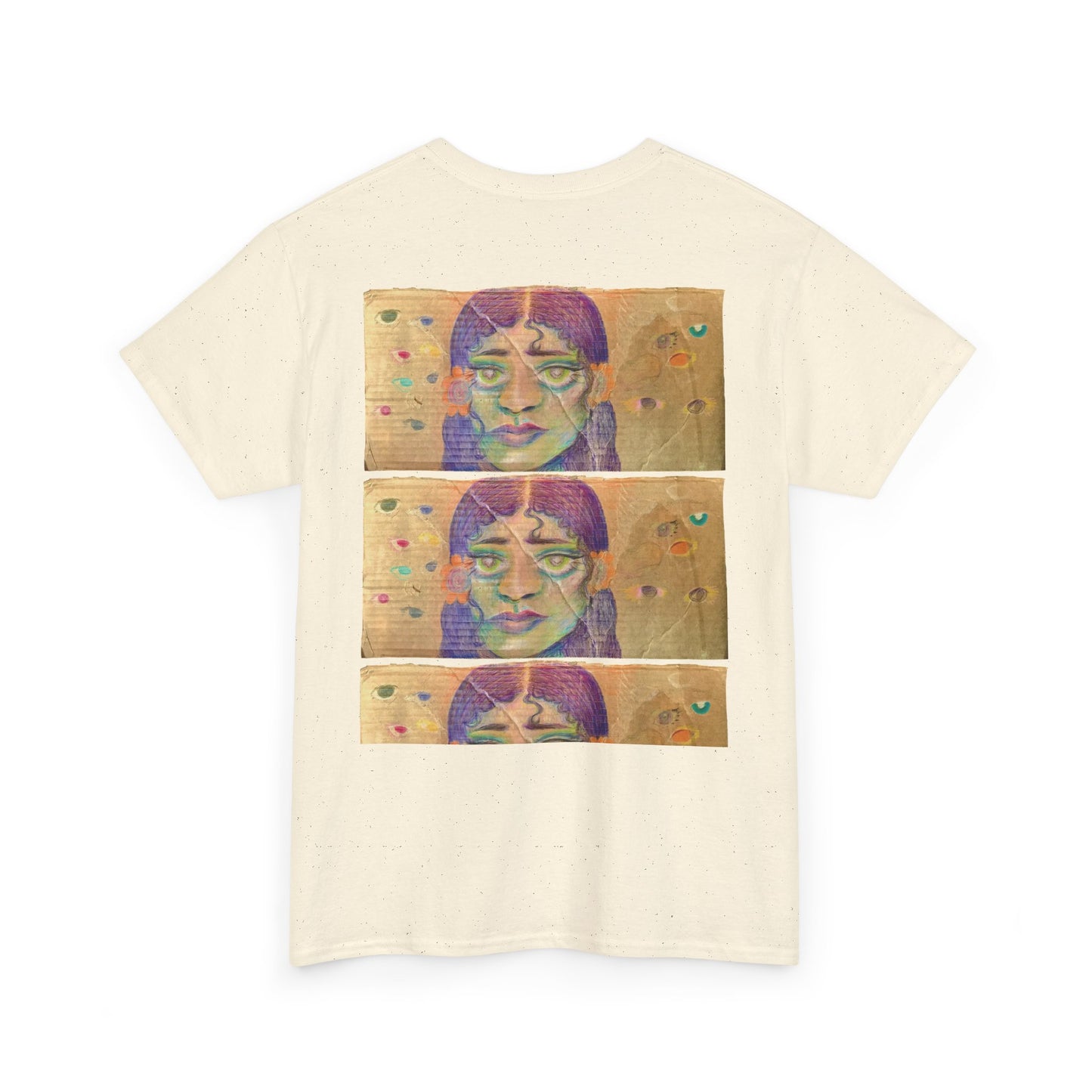 Copy of Artistic Unisex Heavy Cotton Tee - Face Illustration Design