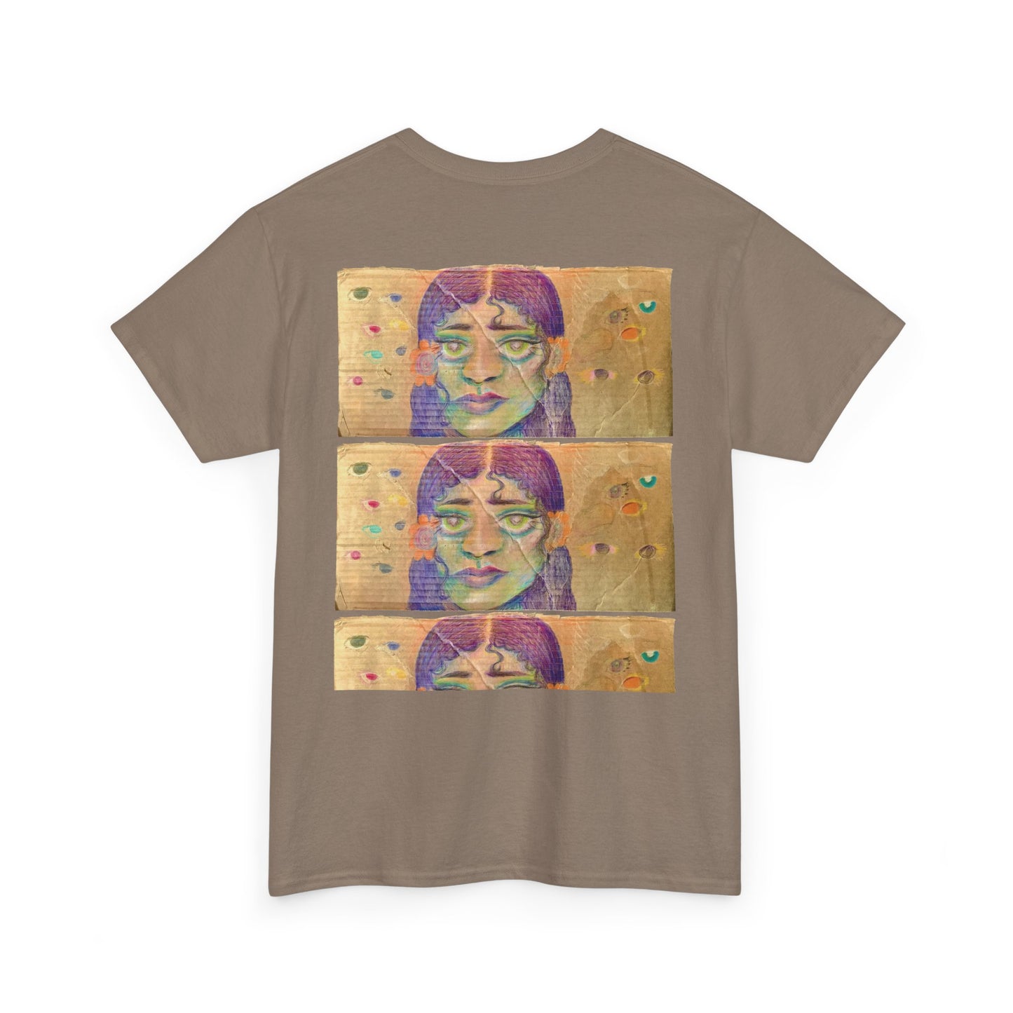 Copy of Artistic Unisex Heavy Cotton Tee - Face Illustration Design
