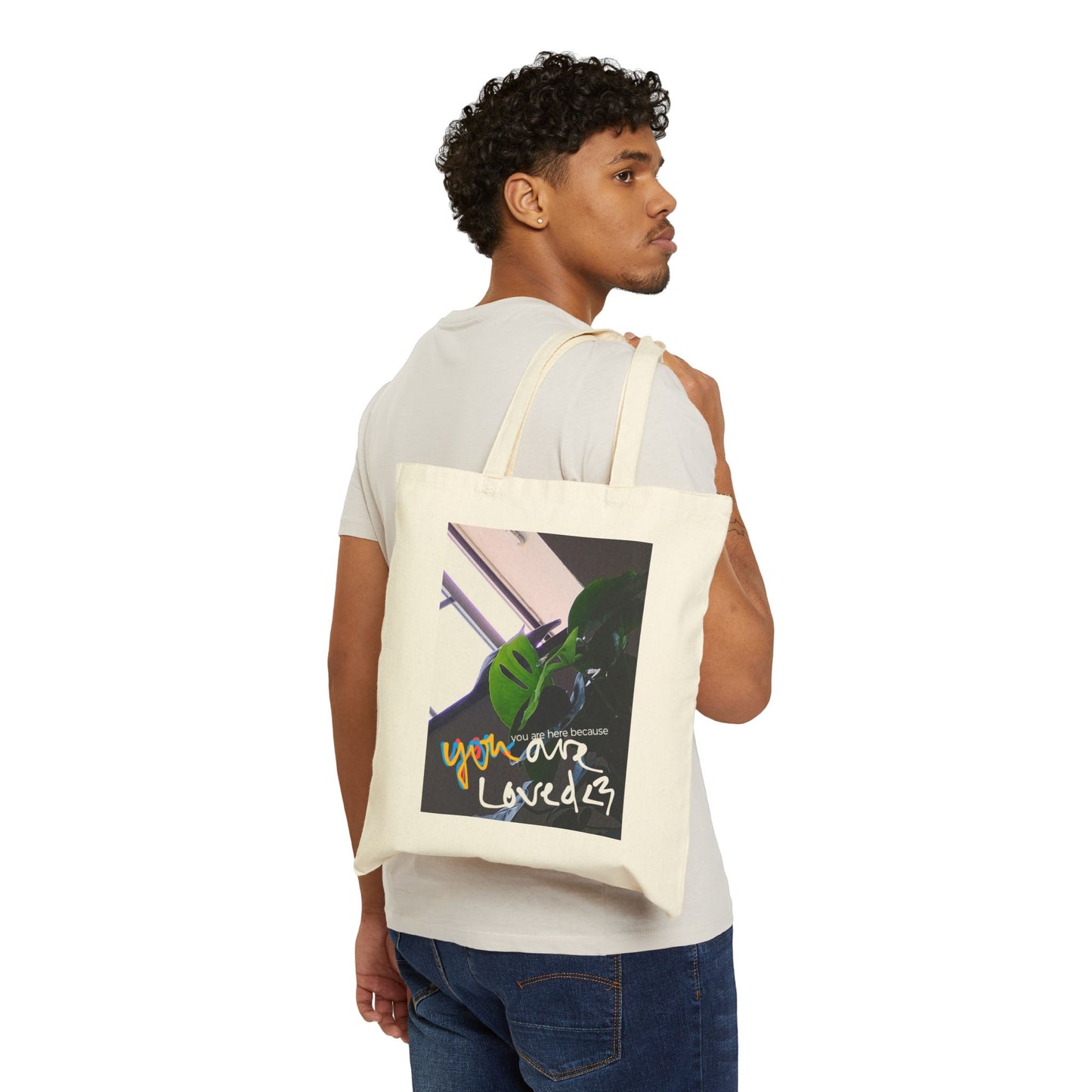 Inspirational Cotton Canvas Tote Bag, Reusable Shopping Bag, Eco-Friendly Gift, Motivational Tote, Everyday Carry All