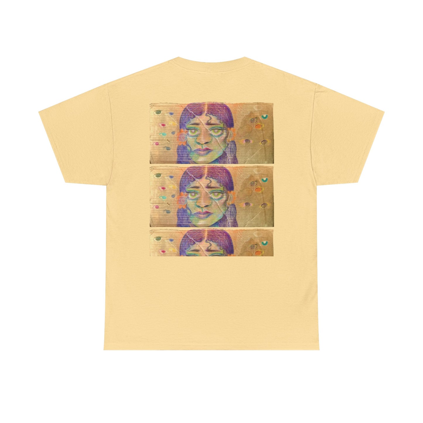 Copy of Artistic Unisex Heavy Cotton Tee - Face Illustration Design