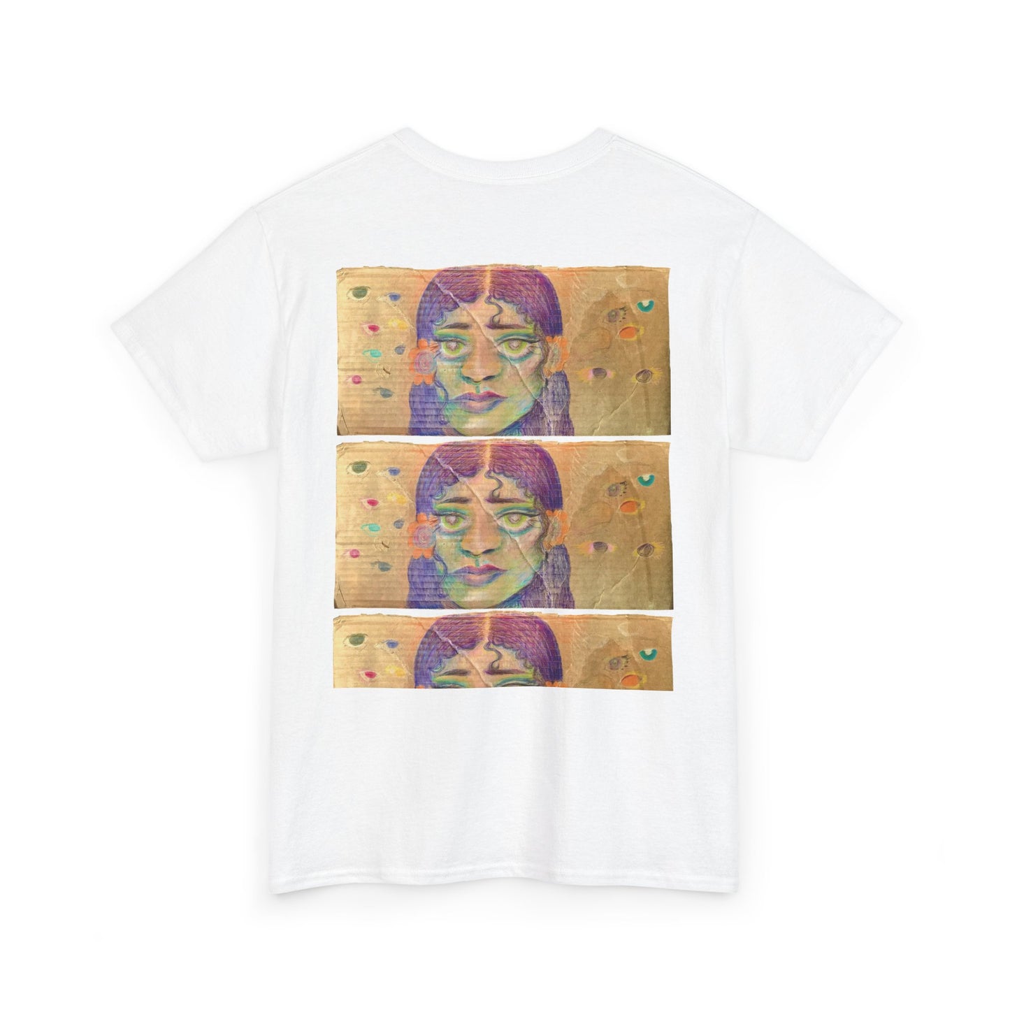 Copy of Artistic Unisex Heavy Cotton Tee - Face Illustration Design