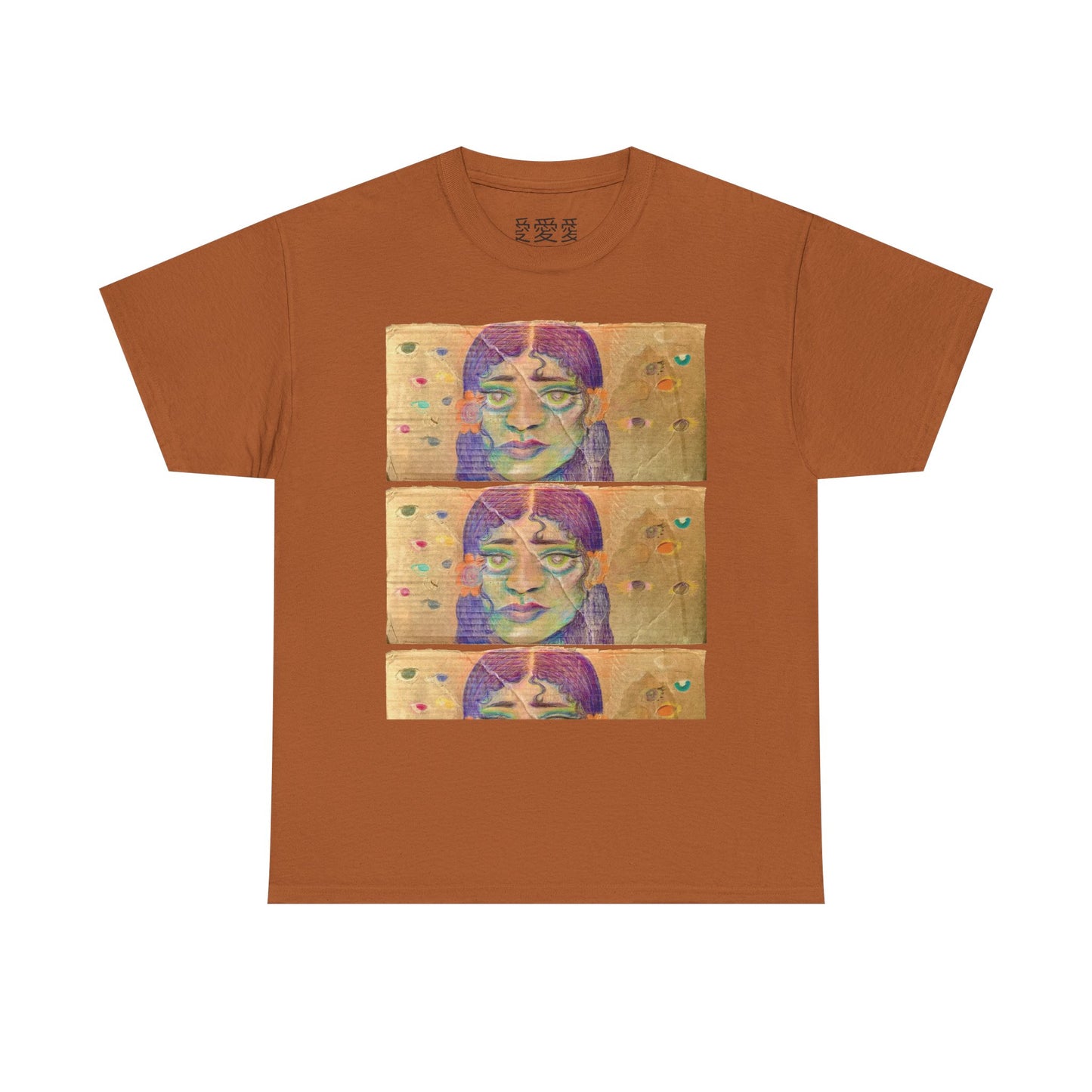 Copy of Artistic Unisex Heavy Cotton Tee - Face Illustration Design