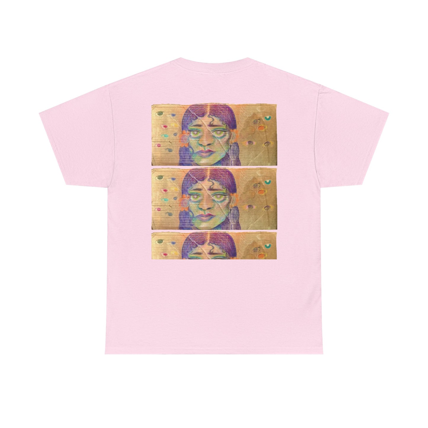 Copy of Artistic Unisex Heavy Cotton Tee - Face Illustration Design