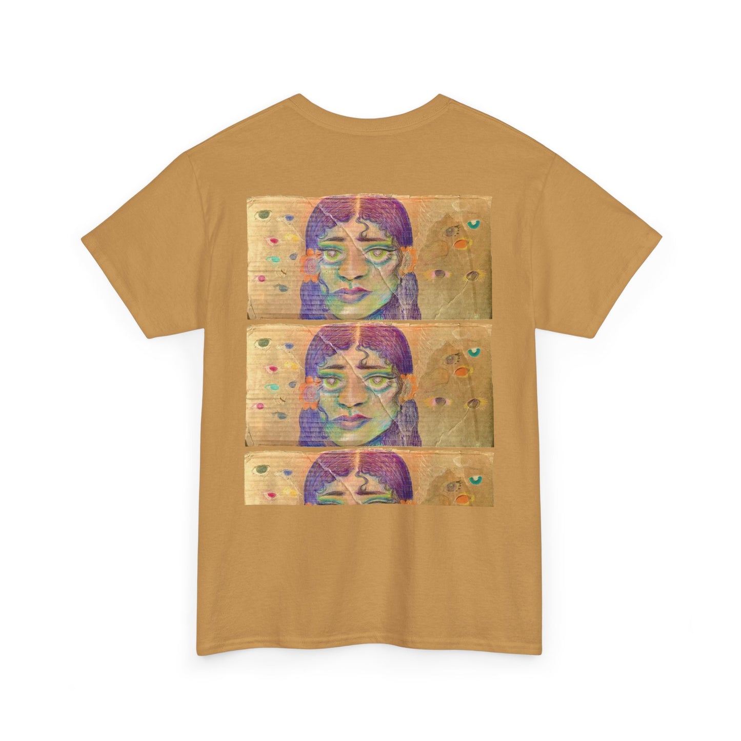 Copy of Artistic Unisex Heavy Cotton Tee - Face Illustration Design