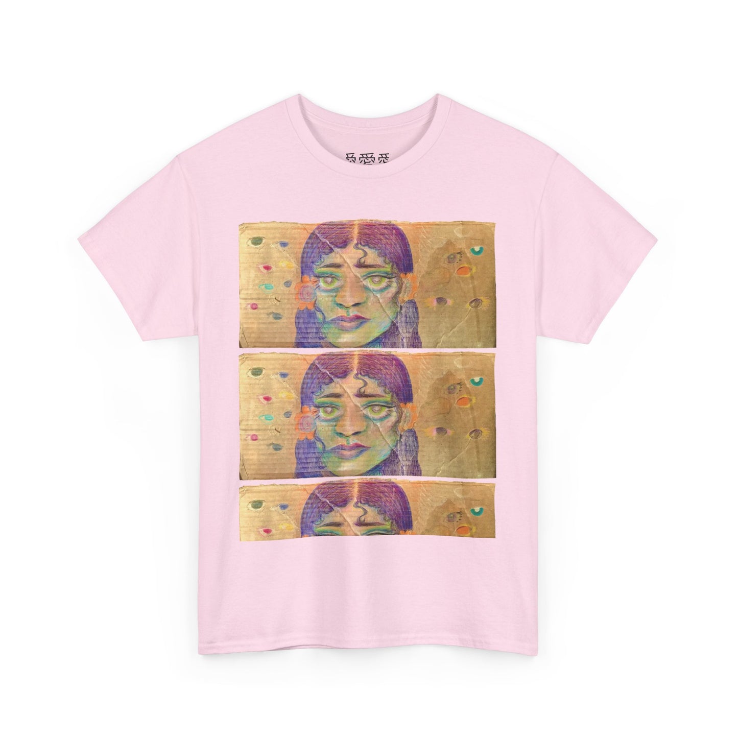 Copy of Artistic Unisex Heavy Cotton Tee - Face Illustration Design