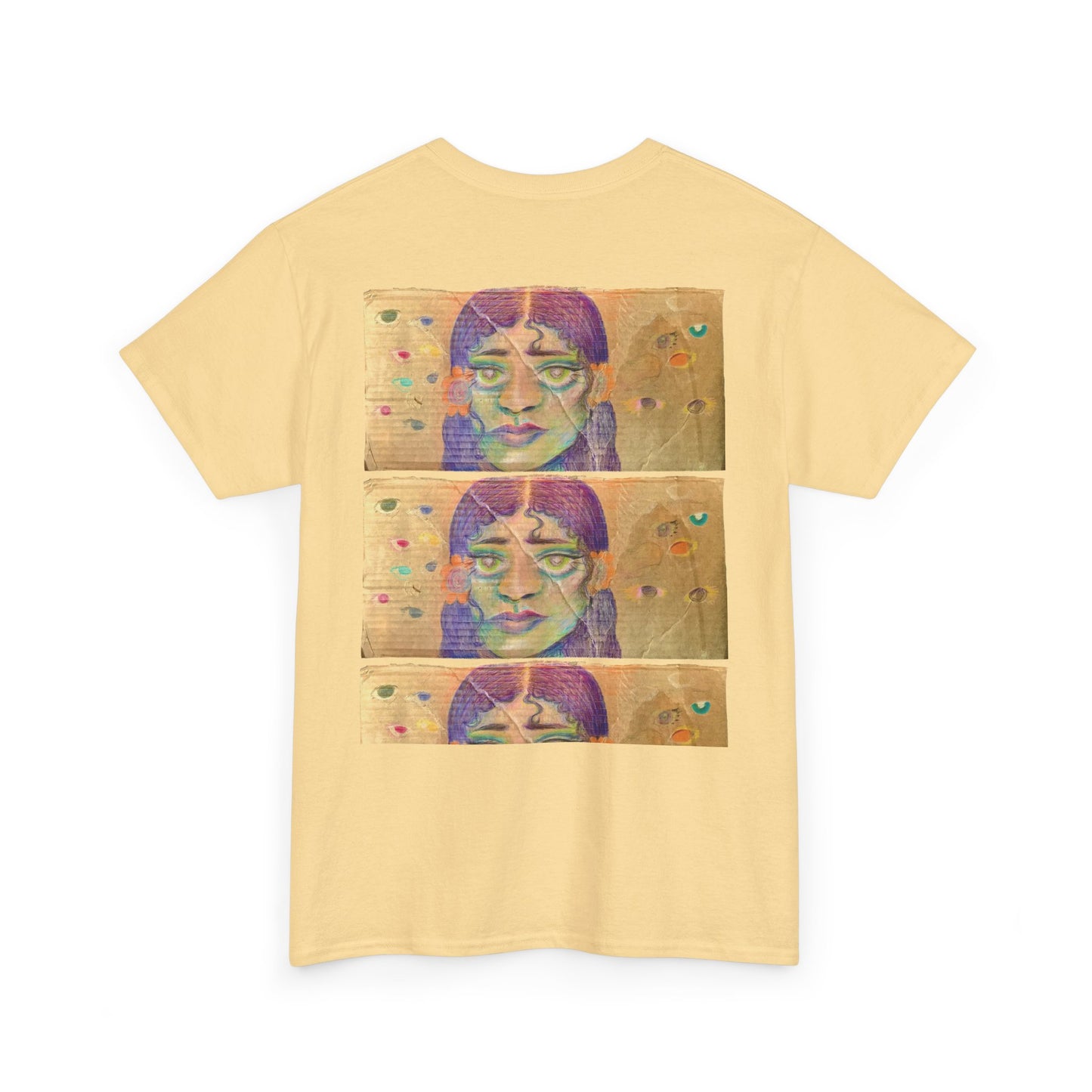 Copy of Artistic Unisex Heavy Cotton Tee - Face Illustration Design