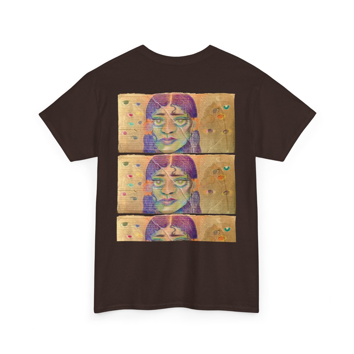 Copy of Artistic Unisex Heavy Cotton Tee - Face Illustration Design